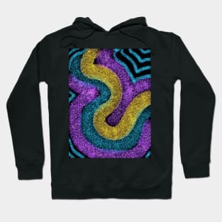 Glitter Abstract Curves Hoodie